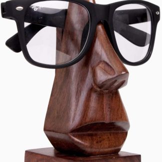 Handmade Wooden Nose-Shaped Eyeglass Spectacle Holder, Eyewear Retainer, Sunglasses Holder, Spectacle Display Stand