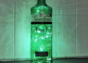 Gordon’s special dry London gin LED Light Bottle Lamp, Mood-improving, bedroom, office