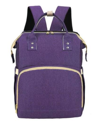 Multifunctional Foldable Baby Backpack Mommy Nappy Bed - Image 2