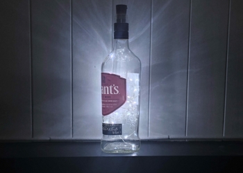 Grants Scotch Whisky LED Light Bottle Lamp, Mood-improving Ambiance Light, Great Present Idea