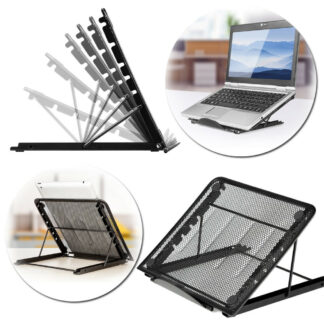Compatible with Apple, Adjustable Foldable Desktop Heat Dissipation Holder Desktop Stand For Macbook Tablet Laptop