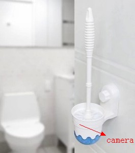 4K Toilet Brush bathroom Spy Camera