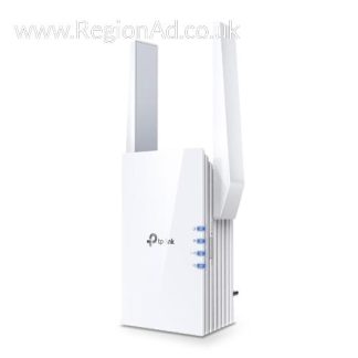 TP-LINK (RE605X) AX1800 (1201+574) Dual Band Wall-Plug Wi-Fi 6 Range Extender, Intelligent Signal Light, AP Mode