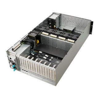 Asus (ESC8000 G4/10G) 4U High-Density GPU Barebone Server, Intel C621, Dual Socket 3647, Supports 8 GPUs, Dual 10G LAN, 8 Bay Hot-Swap, 2+1 1600W Platinum PSU