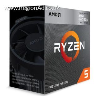 AMD Ryzen 5 4600G CPU, AM4, 3.7GHz (4.2 Turbo), 6-Core, 65W, 11MB Cache, 7nm, 4th Gen, Radeon Graphics