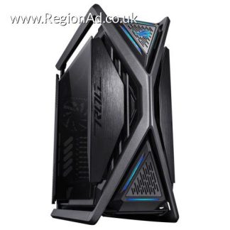 Asus ROG Hyperion GR701 BTF Gaming Case w/ Glass Windows, E-ATX, 4 Fans, Dual 420mm Radiator Support, USB-C (60W FC), Fan Hub & Lighting Panel, Advanced BTF Design, Black