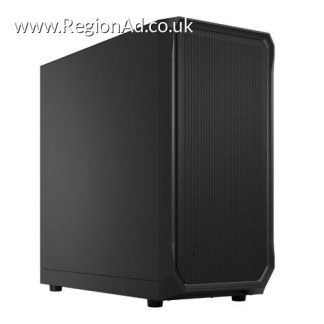 Fractal Design Focus 2 (Black Solid) Gaming Case, ATX, 2 Fans, Mesh Front, Innovative Shroud System