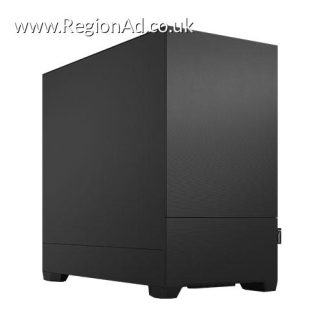 Fractal Design Pop Mini Silent (Black Solid) Gaming Case, Micro ATX, Sound-Damping Steel & Foam, 3 Fans