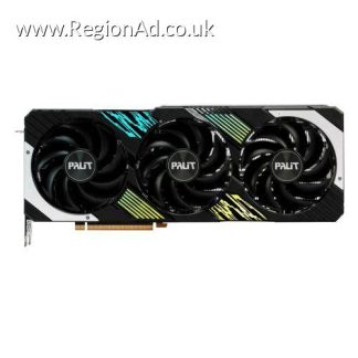 Palit RTX4080 SUPER GamingPro, PCIe4, 16GB DDR6X, HDMI, 3 DP, 2550MHz Clock, RGB Lighting