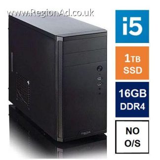 Spire MATX Tower PC, Fractal Core 1100 Case, i5-12400, 16GB 3200MHz, 1TB SSD, Bequiet 550W, No Optical, KB & Mouse, No Operating System