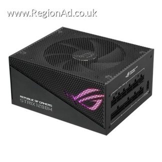 Asus ROG Strix 1200W Gold Aura Edition PSU, Fully Modular, 80+ Gold, ATX 3.0, PCIe 5.0, RGB Lighting, Lambda A+