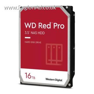 WD 3.5", 16TB, SATA3, Red Pro Series NAS Hard Drive, 7200RPM, 512MB Cache, OEM