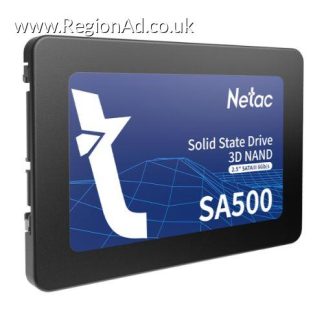 Netac 1TB SA500 SSD, 2.5", SATA3, 3D NAND, R/W 530/475 MB/s, 7mm