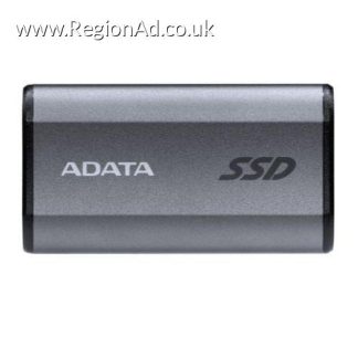 Adata SE880 2TB Pocket Size External SSD, USB 3.2 Gen2 Type-C/Type-A, Titanium Grey