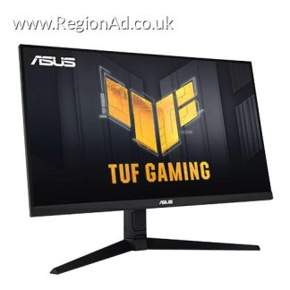 Asus 31.5" TUF WQHD Gaming Monitor (VG27AQL1A), IPS, 2560 x 1440, 1ms, 2 HDMI, DP, USB, 170Hz, ELMB SYNC, HDR400, Speakers, VESA
