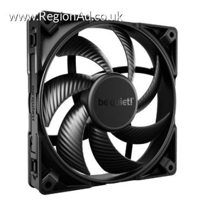 Be Quiet! (BL099) Silent Wings Pro 4 14cm PWM Case Fan, Black, Up to 2400 RPM, 3x Speed Switch, Fluid Dynamic Bearing