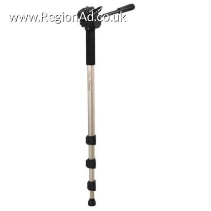 Hama Star 78 Mono Camera Monopod, 3D Tilt Head, 176cm Max Height, 6.4mm Thread, Quick-Release Plate, Spirit Level, Bag