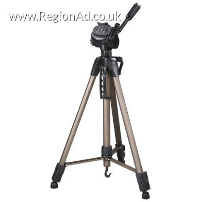 Hama Star 62 Camera Tripod, 3D Tilt Head, 160cm Max Height, 6.4mm Thread, Quick-Release Plate, Spirit Level, Bag