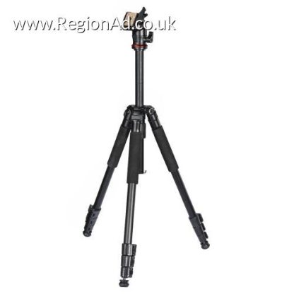 Hama Traveller 163 Ball Camera Tripod, 3-Way Ball Head, 163cm Max Height, 6.4mm Thread, Quick-Release Plate, Spirit Level, Bag