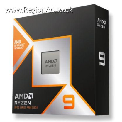 AMD Ryzen 9 9950X3D CPU, AM5, 4.3GHz (5.7 Turbo), 16-Core, 170W, 144MB Cache, 4nm, 9th Gen, Radeon Graphics, NO HEATSINK/FAN