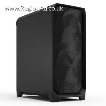 Fractal Design Meshify 3 (Black Solid) Gaming Case, E-ATX, Mesh Front, 3x Momentum 14 Fans, USB-C 20Gbps