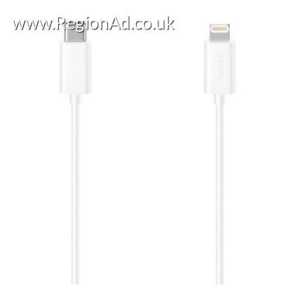 Hama Charging/Data USB-C to Lightning Cable, 480Mbps, 1.5 Metre, White, MFI Certified