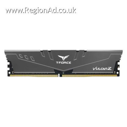 Team T-Force Vulcan Z 8GB, DDR4, 3200MHz (PC4-25600), CL16, XMP 2.0, DIMM Memory, Grey, OEM (Anti Static Bag)