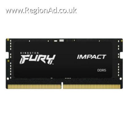 Kingston Fury Impact 32GB, DDR5, 5600MHz (PC5-44800), CL40, 1.1V, Intel XMP 3.0, SODIMM Memory