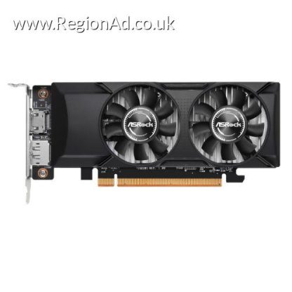 Asrock Intel Arc A310 LP 4G, PCIe4, 4GB DDR6, HDMI, DP, 2000MHz Clock, 0dB Cooling, Low Profile