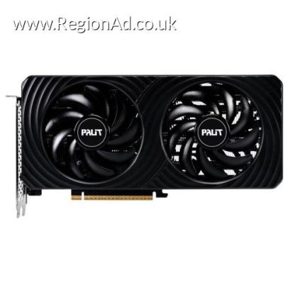 Palit RTX5060 Ti DUAL OC, PCIe5, 8GB DDR7, HDMI, 3 DP, 2632MHz Clock, RGB Lighting, Overclocked