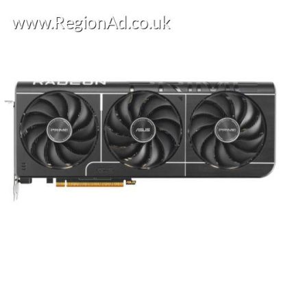Asus PRIME RX9070 OC, PCIe5, 16GB DDR6, HDMI, 3 DP, 2610MHz Clock, Overclocked, Compact SFF-Ready