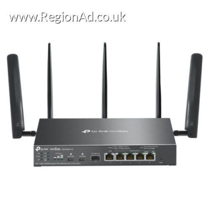 TP-LINK (ER706WP-4G) Omada 4G+ Cat6 AX3000 Gigabit VPN Gateway with 4-Port PoE+, 5x GB Ports, Omada Mesh, High-Security VPN