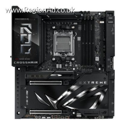 Asus ROG CROSSHAIR X870E EXTREME, AMD X870E, AM5, EATX, 4 DDR5, HDMI, 2 USB4, Wi-Fi 7, 10G & 5G LAN, 5" Colour LCD, 5x M.2