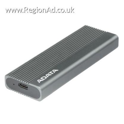 ADATA EC680 M.2 NVMe SSD Enclosure, PCIe Gen3, USB 3.2 Gen2 Type-C, Tool-less Installation