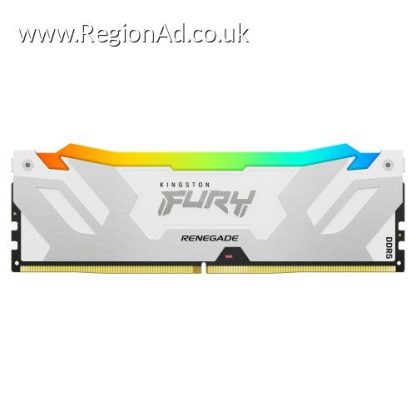 Kingston Fury Renegade RGB 32GB, DDR5, 6400MHz, CL32, 1.4V, ECC, XMP 3.0, PMIC, DIMM Memory, White