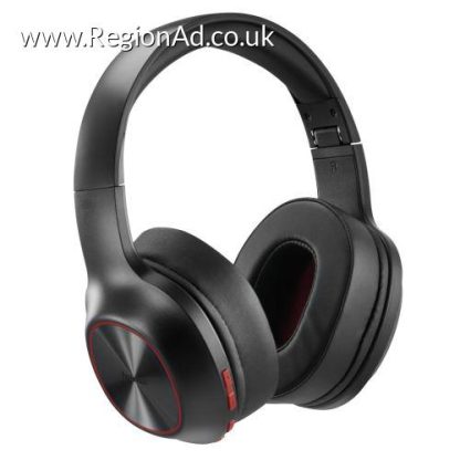 Hama (Spirit Calypso III) Bluetooth Headset w/ Mic, Bass Boost, Foldable, Passive Noise Suppression, Up to 60hrs Battery, Black