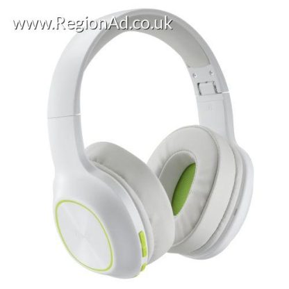 Hama (Spirit Calypso III) Bluetooth Headset w/ Mic, Bass Boost, Foldable, Passive Noise Suppression, Up to 60hrs Battery, White