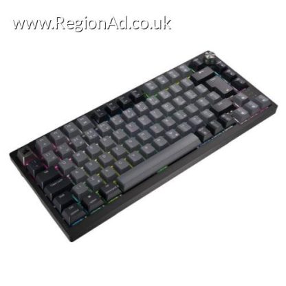Corsair K65 PLUS Wireless Compact 75% Mechanical RGB Gaming Keyboard, Wireless/Btooth/USB, MLX Red Linear Switches, Sound Dampening, Black