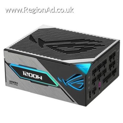 Asus 1200W ROG Thor Platinum III PSU, ATX 3.1, Fully Modular, 80+ Platinum, RGB Lighting, OLED Display, GaN MOSFET, GPU-First, Lambda A++