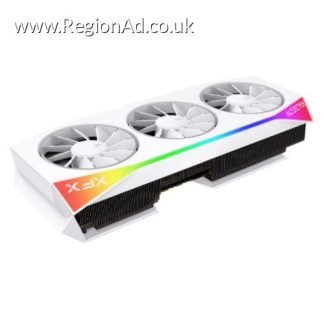 XFX Mercury RX9070 XT OC White Magnetic Air Edition with RGB, PCIe5, 16GB DDR6, HDMI, 3 DP, 3100MHz Clock, Overclocked