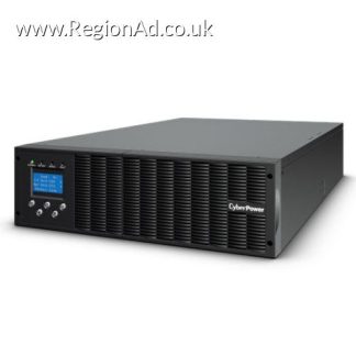 CyberPower Online XL Smart App 10,000VA Double Conversion 3U Rack/Tower UPS, 9000W, LCD Display, 1x Hardwire Terminal Block,  Ext. Battery Module