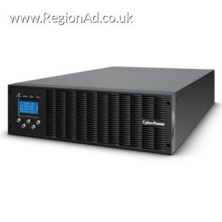 CyberPower Online XL Smart App 6000VA Double Conversion 3U Rack/Tower UPS, 5400W, LCD Display, 1x Hardwire Terminal Block,  Ext. Battery Module