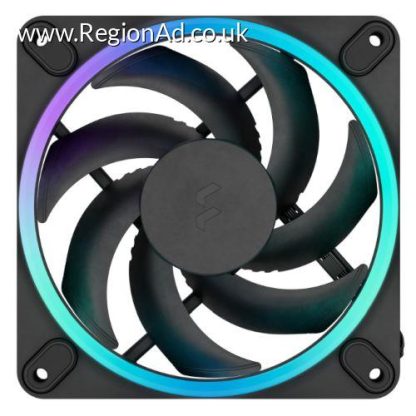Fractal Design Momentum 12 ARGB 12cm PWM Case Fan, 16 LEDs, FDB Bearing, 350-2200 RPM, 8-pin Connector, Black