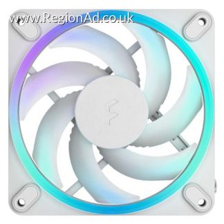 Fractal Design Momentum 12 ARGB 12cm PWM Case Fan, 16 LEDs, FDB Bearing, 350-2200 RPM, 8-pin Connector, White