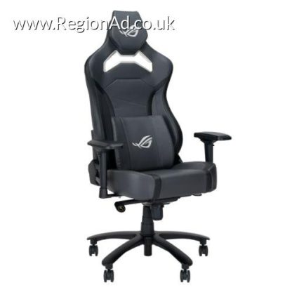 Asus ROG Chariot X Core (Wide) Gaming Chair, Racing-Car Style, Premium PU Leather, Memory-Foam Lumbar, 4D Armrests, 155° Recline,  Tilt & Class 4 Gas Lift, Grey