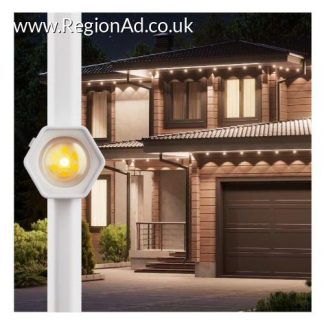 Nanoleaf Multicolour Permanent ARGB Outdoor Lights Smarter Kit, 15 Metre, 16+ Million Colours, Trimmable, Reacts to Sound & Music, Built-In Controller