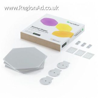 Nanoleaf Shapes Hexagons Expansion Pack (3-Panels), RGB *Expansion Kit Only*