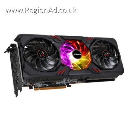 Asrock RX7600 Phantom Gaming 8GB OC, PCIe4, 8GB DDR6, HDMI, 3 DP, 2755MHz Clock, Overclocked, RGB
