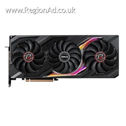 Asrock RX7900 XTX Phantom Gaming OC, PCIe4, 24GB DDR6, HDMI, 3 DP, 2615MHz Clock, Overclocked, RGB