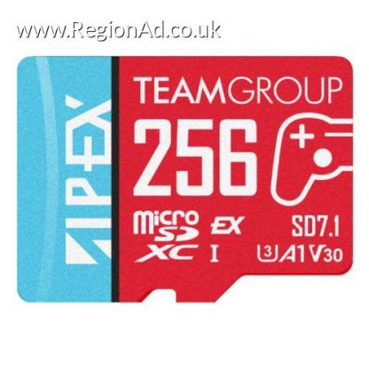 Team 256GB Apex SD7.1 MicroSDXC Express Card, Nintendo Switch 2 Ready, 800MB/s